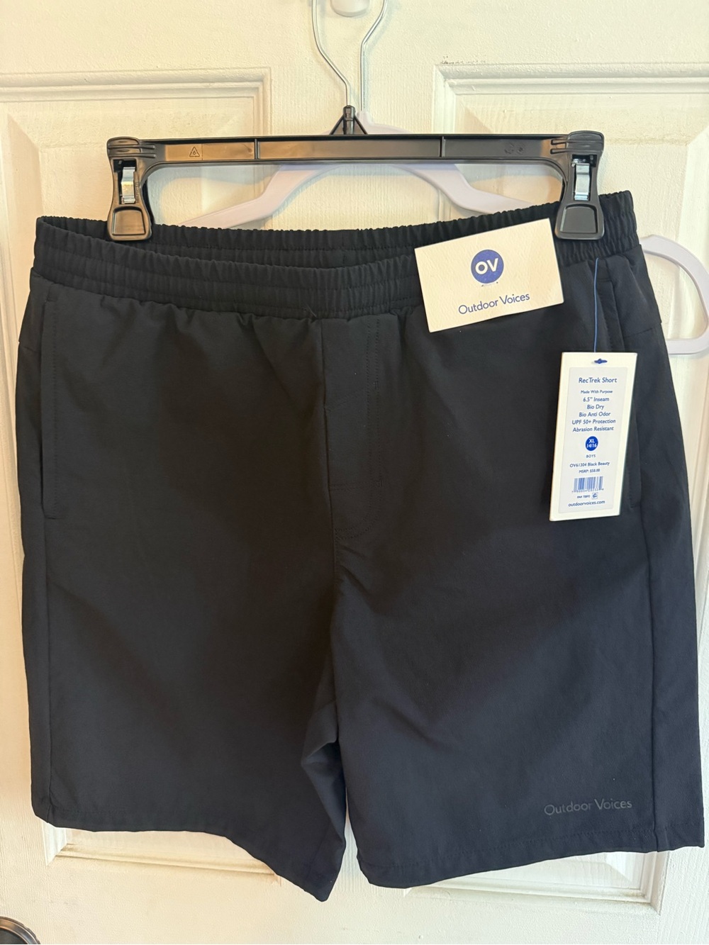 Outdoor Voices Boy’s Black Rec-Trek Shorts